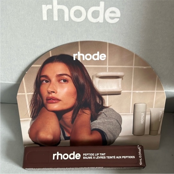 Rhode Espresso NIB Shea Butter Peptide Lip Tint by Hailey Rhode Bieber Sold Out! - Picture 4 of 5